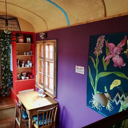 Benno Der Wagen - Kreativ Gestaltetes Tiny House Am Waldrand Nahezu Alleinlage Rennsteig Gruenes Band Natur Pur Hund Willkommen Tettau Exterior photo