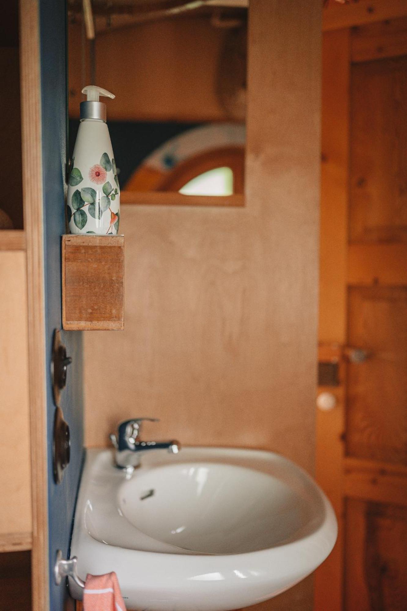 Benno Der Wagen - Kreativ Gestaltetes Tiny House Am Waldrand Nahezu Alleinlage Rennsteig Gruenes Band Natur Pur Hund Willkommen Tettau Exterior photo
